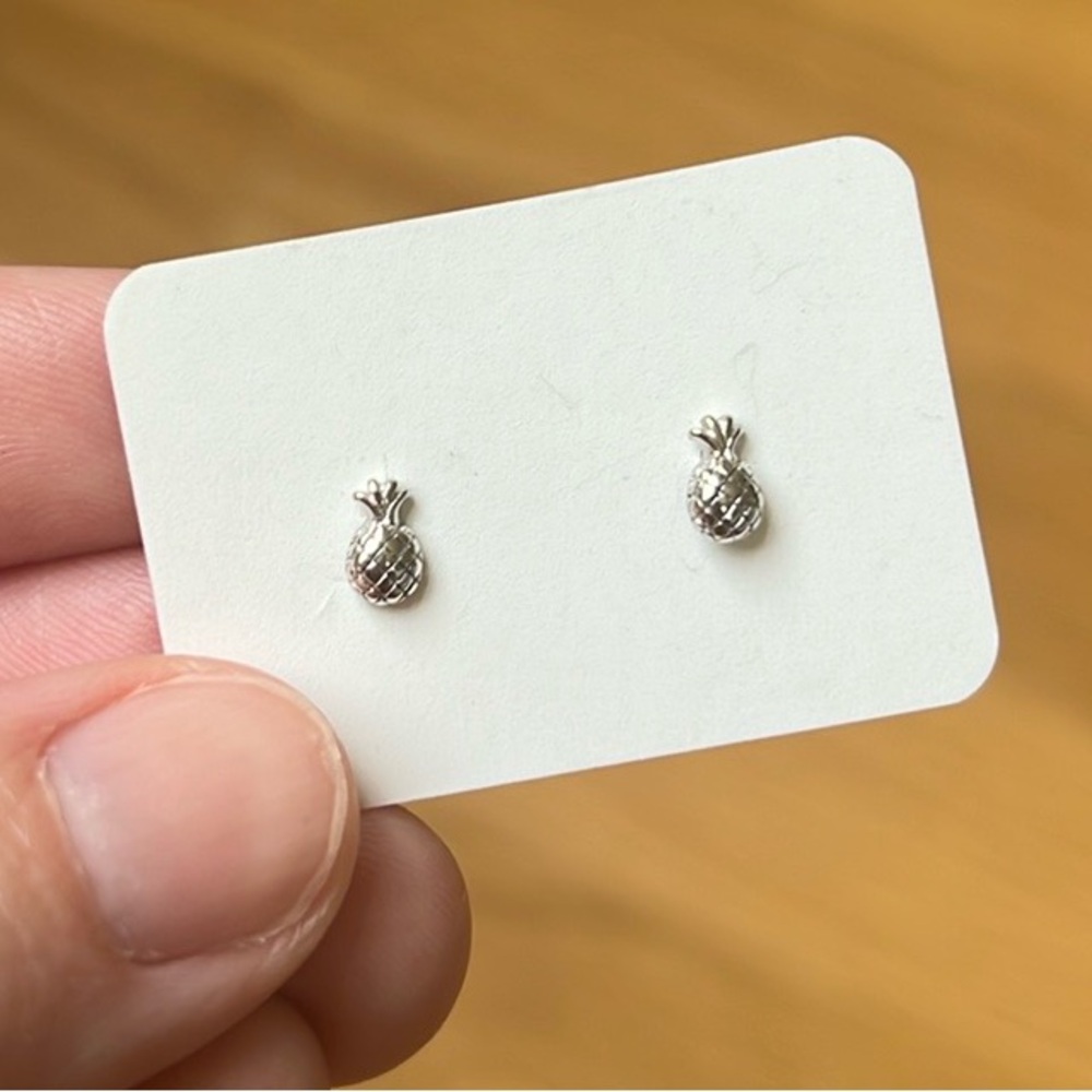Sterling Silver Mini Pineapple Studs